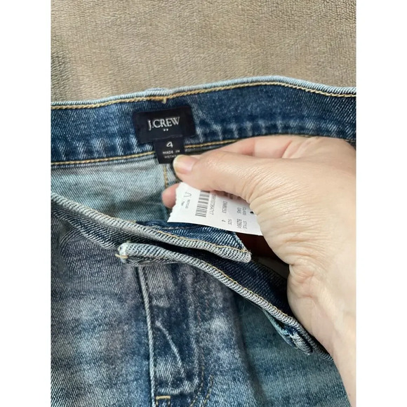 NWT J.Crew Size 4 Denim Mini Skirt Indigo Dream Wash Y2K Preppy Classic‎ 17” - Picture 7 of 7